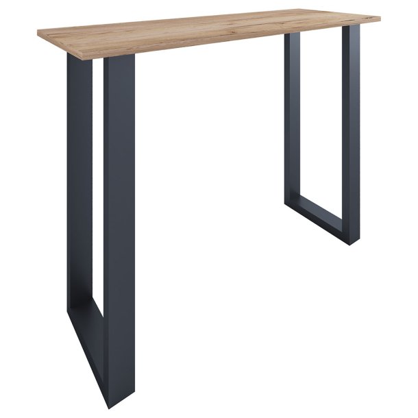 Xona Bartisch 140x50 Eiche dekor, schwarz.