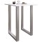 Xona Bartisch 80x80 wei, silberfarben.