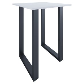 Xona barbord 80x80 hvit, svart.