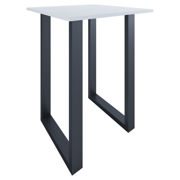 Xona barbord 80x80 hvit, svart.