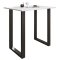 Xona Bartisch 110x80 wei, schwarz.