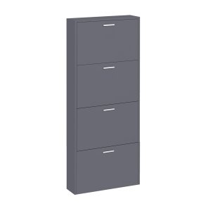 SulosL szafka na buty 4 drzwi antracyt.