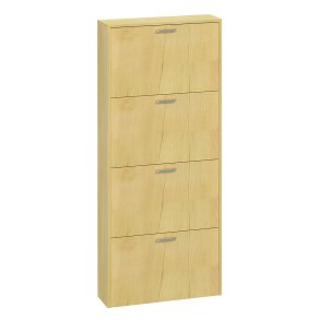 SulosL skoskap 4 drer eik dekor.