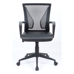 OffiloPU kontorstol med armln sort.