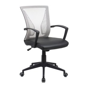 OffiloPU kontorstol med armln sort grn.