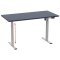 LonaE skrivebord elektrisk hve snke funktion 160x80x71-120cm antracit, slvfarvet.
