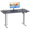 LonaE skrivebord elektrisk hve snke funktion 160x80x71-120cm antracit, slvfarvet.