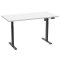 LonaE skrivebord elektrisk hev-senk-funksjon 160x80x71-120cm hvit, svart.
