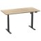 LonaE skrivebord elektrisk hve snke funktion 160x80x71-120cm eg dekor, sort.