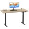 LonaE skrivebord elektrisk hve snke funktion 160x80x71-120cm eg dekor, sort.