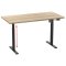 LonaE skrivebord elektrisk hve snke funktion 160x80x71-120cm eg dekor, sort.