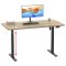 LonaE skrivebord elektrisk hve snke funktion 160x80x71-120cm eg dekor, sort.