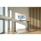 LonaE skrivebord elektrisk hve snke funktion 160x80x71-120cm eg dekor, sort.