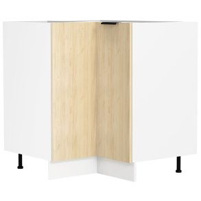 Fasola szafka kuchenna , szafka narożna 1 drzwi dąb dekor, biały.