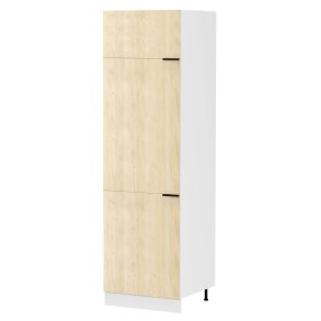 Fasola kökshögskap 60 cm 3 dörrar ek dekor, vit.