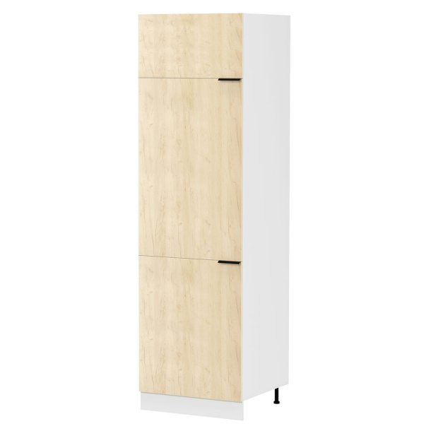 Fasola kkshgskap 60 cm 3 drrar ek dekor, vit.