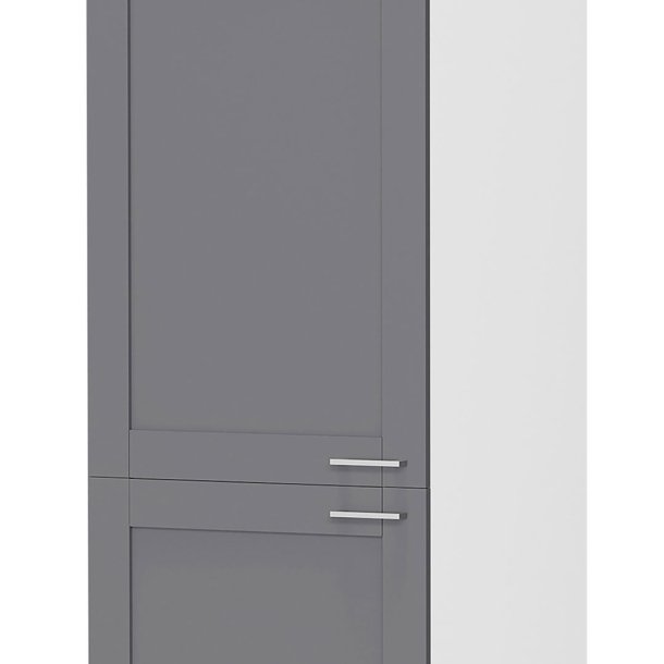 Colura Kchenhochschrank 60 cm 3 Tren anthrazit grau, wei.