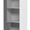 Colura Kchenhochschrank 60 cm 3 Tren anthrazit grau, wei.