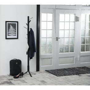 Vinston stumtjener i metal lakeret sort.