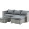 Rotterdam Lounge-Set 2 Teile grau.