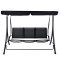 Madras hngendes Gartensofa 3 Pers. schwarz.