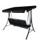 Madras hngendes Gartensofa 3 Pers. schwarz.