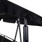 Madras hngendes Gartensofa 3 Pers. schwarz.