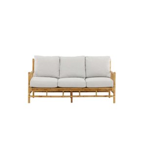 Cane Gartensofa mit Gartenkissen 3 Pers. natur.