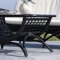 Moana Gartentisch Beistelltisch 60x96cm schwarz.
