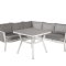 Virya Loungeset 2 Teile grau,wei.