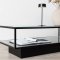 Maglehem Couchtisch mit Ablage 60x130 cm Glas.