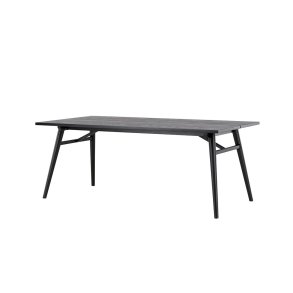 Sleek Esstisch 95x195 cm schwarz.