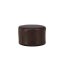 Eastport Pouf, Hocker 41cm PU Kunstleder braun.