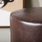 Eastport Pouf, Hocker 41cm PU Kunstleder braun.