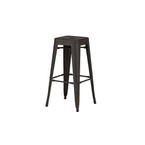 Tempe barstol uten ryggsttte, metall gr.