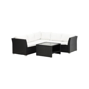 Haiti Loungeset 2 Teile weiß,schwarz.
