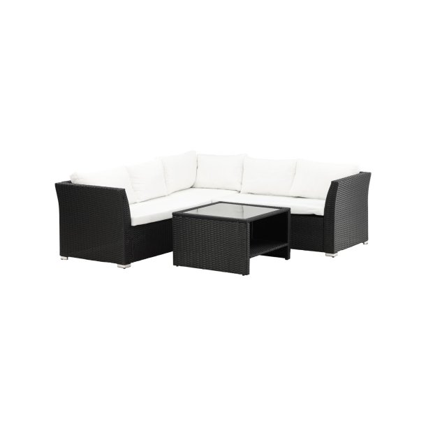 Haiti Loungeset 2 Teile wei,schwarz.