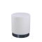 Benji Pouf, Hocker 35cm Teddystoff schwarz, wei.
