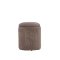 Pouf Limpen 32cm in velluto con contenitore marrone.