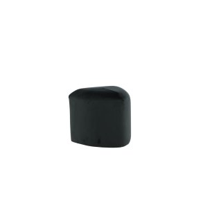 Pouf Peg, poggiapiedi 46cm velluto nero.