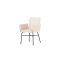 Petra spisestuestol med armln velour beige.