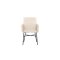 Petra spisestuestol med armln velour beige.