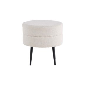 Pouf vaso 40cm bianco.