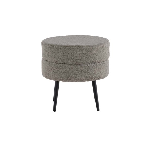 Pouf vaso 40cm grigio.