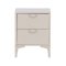 Comodino Piring 2 cassetti beige.