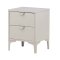 Comodino Piring 2 cassetti beige.