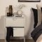 Comodino Piring 2 cassetti beige.