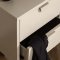 Comodino Piring 2 cassetti beige.