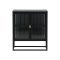 Garis sk�nk 2 glasd�rrar svart.
