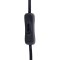 Fence belysning bordlampe 20x20x40cm rattan sort, tr.